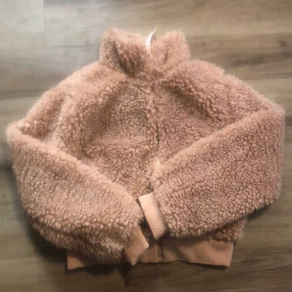 Love Tree faux fur coat